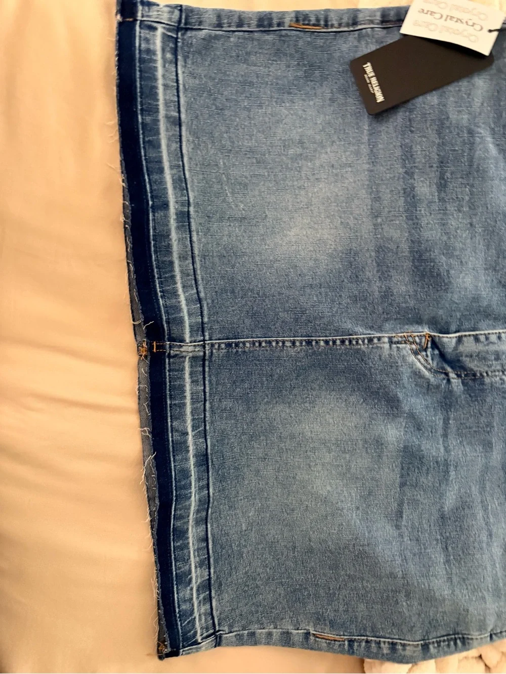 NWT True Religion Denim Studded Mini Skirt  size 40